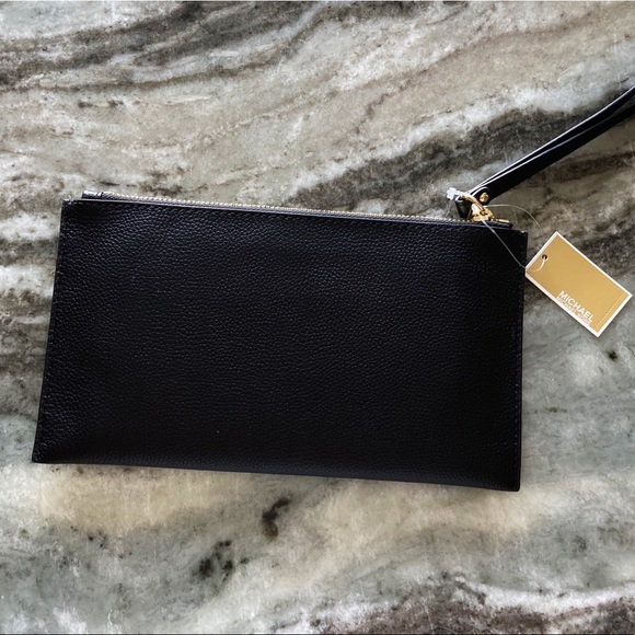 MICHAEL KORS Black Large Jet Set Clutch - Picture 4 of 6